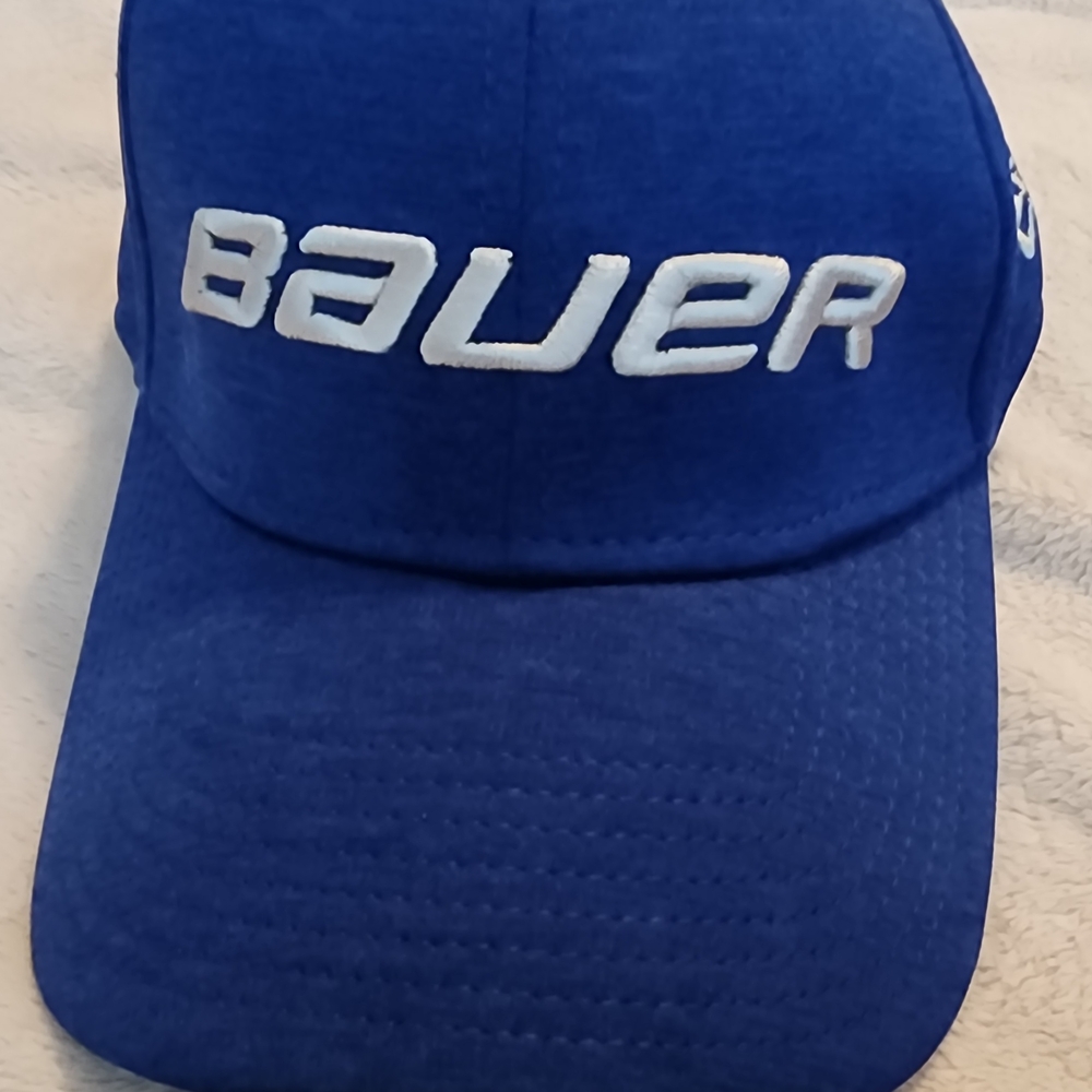 BAUER blue baseball cap new era Fitted medium large